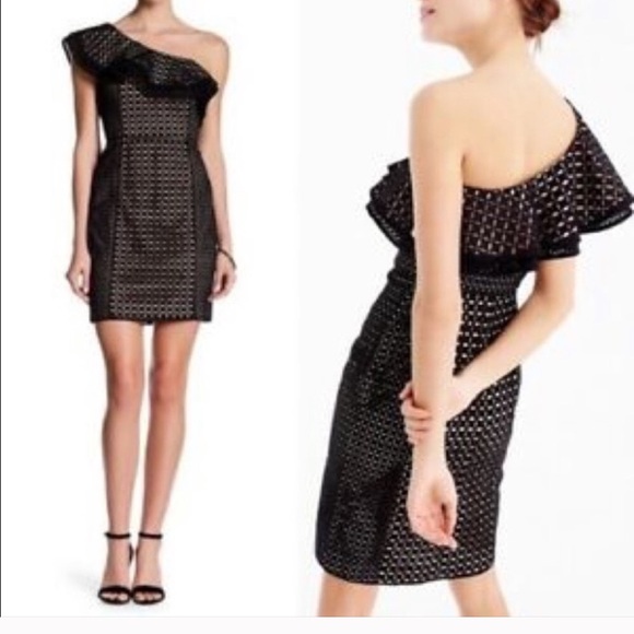 J. Crew Dresses & Skirts - J. Crew One Shoulder Lace Dress